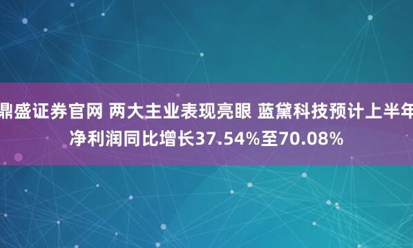 鼎盛证券官网 两大主业表现亮眼 蓝黛科技预计上半年净利润同比增长37.54%至70.08%